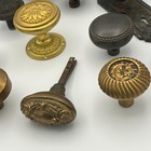 Antique Mixed Lot Of 11 Bronze Brass Iron Ornate Door Knobs Art Nouveau Eastlake
