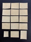 Dominica Stamps 1954 Full Lot Of 15 -1 2c Thru  2 40 - Portrait Of Qeii - Mlhog