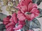 Vintage Florida Beach Hotel Super Nubby Barkcloth Florals On Creamy White