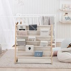 Wooden Bookcase Children Kids Book Shelf Storage Rack Tidy Organizer 6 Tiers