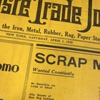 Atlas Publishing Co  The Waste Trade Journal Newspaper Apr 1 1933 Vol 54 No 24
