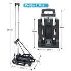 Aluminium Luggage Cart Folding Dolly Moving Warehouse Hand Truck Trolley Cart Us