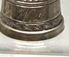 Antique Victorian Number 5 English  Sterling Silver Initialed Thimble