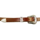 3 4   19mm  Tan Western Style Leather Belt Handmade In Canada By Zelikovitz
