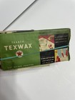 Vintage Texaco 1 Pound Texwax Pure Refined Paraffin Wax Package Green Display