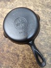 Fully Restored Griswold  3 Cast Iron Skillet 6  Small Block Logo Seasoned Flat 