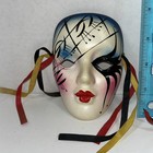 Ceramic Mardi Gras Mask Wall Decor With  New Orleans Lot Of 2