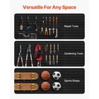 Black Pvc Slat Wall Paneling 8ft X 4ft Modular Garage Storage System