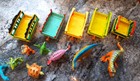 Dinosaur Train Lot - 8 Figures 6 Train Cars - 2010 Jim Henson Pbs Learning Curve