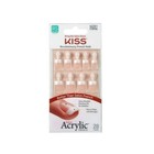 Kiss Salon Acrylic French Nails Kit Pet Peeve Real Short  2 Pack 