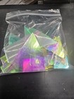Blue Gold 33 Coe Assorted Shape Dichroic Scrap Pyrex Glassblowing 33 Coe 1 2 Lb