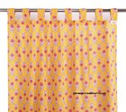 Indian Yellow Floral Cotton Hippie Tapestry Door Cutain Decor Window Curtains