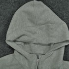 Lululemon Hoodie Womens Medium Large Grey Cropped Half Zip Pullover