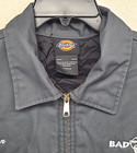 Dickies Tj15 Eisenhower Jacket Insulated Bad Dad Baggers Logo Charcoal L Nwot