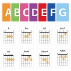 Guitar Chord Flashcards And Guitar Chord Chart   56pcs Acoustic   Electric Guit   
