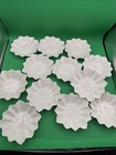 Lenox Set Of 12 Vintage Ivory Scalloped Candy Salad Dishes Usa Original