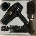 T3 Featherweight Luxe 2i Professional Hair Dryer Black With Rose Gold