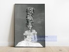 Vintage 1920s Hairstyling Exhibition  Woman With Beehive Hairdo -photo Print
