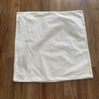 Set 2 ralph Lauren Euro Pillow Shams 100  Cotton White 25x24    Zipper