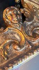 Antique Carved Wood Frame Mirror Gothic Baroque Gold Devil Mask Wall Decor