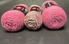 Red Heart Super Saver Pink Camo 5 Oz   Red Heart Perfect Pink  7 Oz  3 Pack