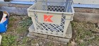 Kmart Gray Shopping Basket With Wire Handles Early 1990s Rare Retail Collectible