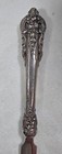 Antique Vtg Ornate Handle Sterling Silver Letter Opener Desk Accessory