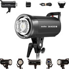 Godox Sk400iiv Studio Strobe Monolight Flash 90cm Bowens Softbox light Stand Kit