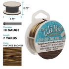The Beadsmith Wire Elements Craft Wire - Tarnish Resistant  Soft Temper  Round 