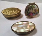 3 Vintage Lipstick Holders Brass Max Factor And Victorian Stratton 