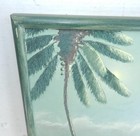 Willie Daniels Signed Oil Painting On Board Highwaymen Florida Hof Palm Trees  