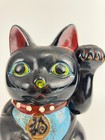 Vintage Maneki Neko Japanese Lucky Cat Tokoname Yaki Porcelain  Good Fortune