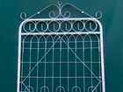 4 t X 3 w Galvanized Forged Ring Woven Wire Metal Gate Historical Antique Garden