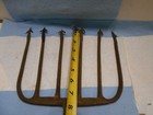 Antique 6 Prong Hand Fordged Fish eel Spear gig 11  X 9  X8 