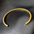 Vintage Vintage Brass Bangle Handmade Gold Adjustable Unisex Jewelry