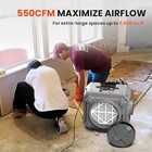 Abestorm 550cfm Air Scrubber Purifier Mevr-10   Hepa carbon Filter 3s Filtration