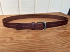 Signature Levi s Strauss Co Men s Full Grain Leather Belt Size 44 brown
