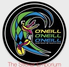 Vtg O neill Surf Shop Santa Cruz California   Surfer Surfboard Sticker Surfing
