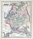 1857 Morse Map Kiev Ukraine Finland Black Sea Poland St  Petersburg Russia