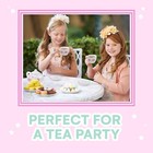 Porcelain Tea Set For Little Girls Ages 2-4 - 13-piece Mini Toddler Tea Set With