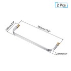 2pack Metal Purse Frame 13 8  Kiss Lock Clasp For Diy Purse Handle