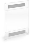8 5 X 11 Wall Mount Acrylic Sign Holder 6 Pack Tape Clear Plastic Sign Arraview