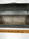 Antique Candle Box Tin Wall Hang Original Dark Green Paint Very Good 18th 19thc 