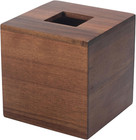 Tissue Box Cover  Square Tissue Box Holder  Acacia Wood Facial Paper Holder For