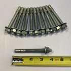  12  3 8    X 3-3 4    Galvanized Concrete Wedge Anchor Bolts Incl  Nuts   Washers