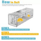 Live Animal Cage Trap 32  X 12 5  X 12  Humane Rodent Raccoon Cage W iron Door
