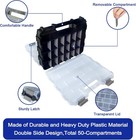 Double Side Tool Box Organizer  Hardware Storage Box  Portable Small Parts