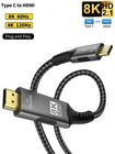 8k Usb C To Hdmi 2 1 Cable Adapter 8k60hz Type C To Hdmi Cable For Thunderbolt