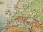 Vintage School Wall Map World Map Large Size  162x127cm  1940