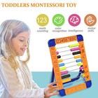 Montessori Abacus For Toddlers  Educational Counting Toys With 100 Beads  Lea   